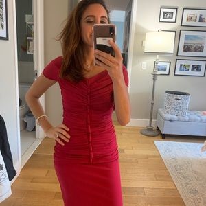 Red Chiara Boni Cocktail Dress